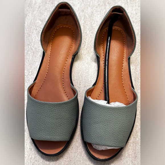 Anthropologie Shoes - Anthropologie Gray-Green Women's Flats
